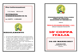 16° coppa italia - Federcaccia Brescia