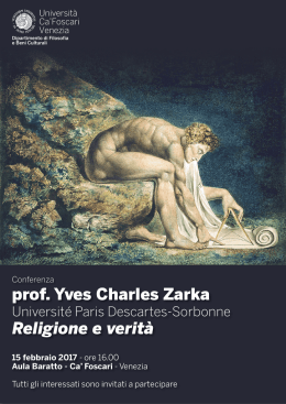 prof. Yves Charles Zarka Religione e verità