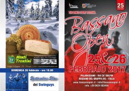 febbraio 2017 - Bassano Open