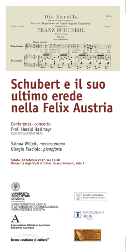 Schubert e il suo ultimo erede nella Felix Austria
