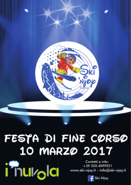 FESTA DI FINE CORSO 10 MARZO 2017