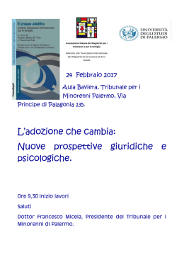 Brochure - Tribunale per i Minorenni di Palermo