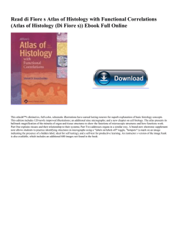 Read di Fiore s Atlas of Histology with Functional
