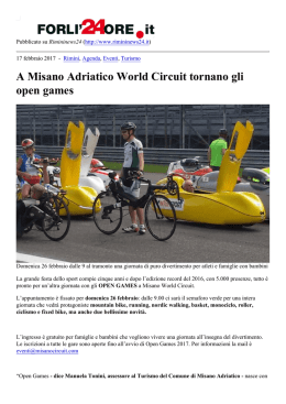 A Misano Adriatico World Circuit tornano gli open