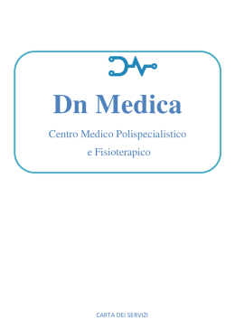 Carta dei servizi - Benvenuti in DN Medica