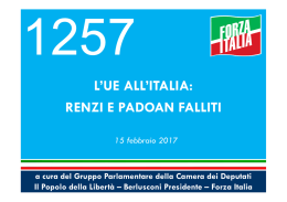 Diapositiva 1 - Gruppo PDL – Berlusconi Presidente