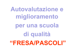 Diapositiva 1 - Fresa Pascoli