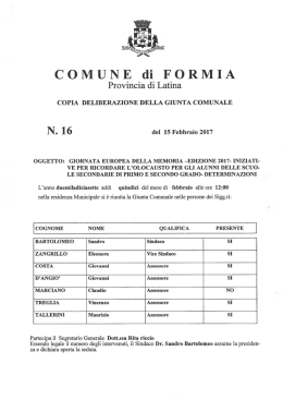 N. 16 - Comune di Formia