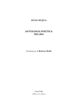 antologia poetica 1983-2016