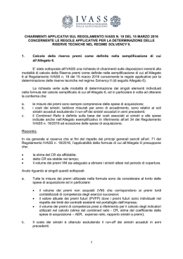 1 chiarimenti applicativi sul regolamento ivass n. 18 del 15 marzo