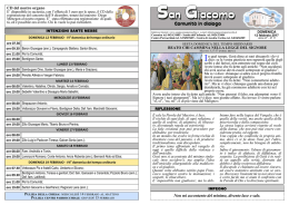 Leggi il Foglietto Parrocchiale - Parrocchia di San Giacomo
