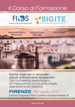 fiss sigite 2017 - Federazione Italiana di Sessuologia Scientifica