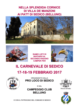 17-19 febbraio 2017 - Campeggio Club Belluno