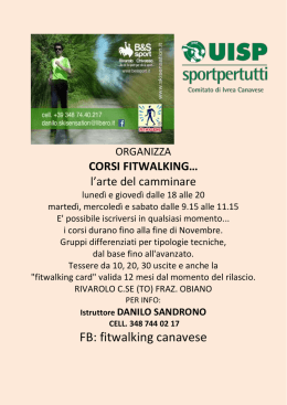 FB: fitwalking canavese