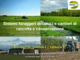 D) Borreani – Insilamento delle foragger