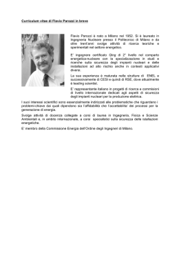 CV Parozzi — Ordine degli Ingegneri della Provincia di Milano