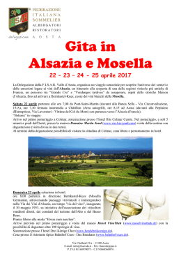 Gita in Alsazia e Mosella - FISARVDA