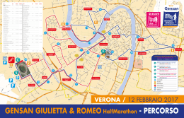 Percorso e chiusura strade - Giulietta e Romeo Half Marathon