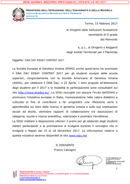 NOTA USR prot. n. 1409 - Ufficio Scolastico Regionale Piemonte