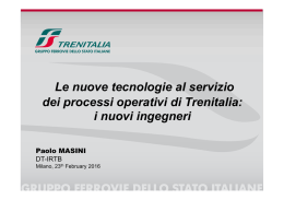 Le nuove tecnologie - Ordine degli Ingegneri della Provincia di Milano