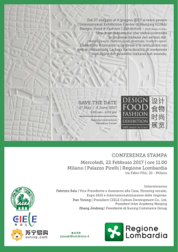 SAVE THE DATE CONFERENZA STAMPA - DFF Exhibition