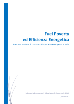 Scarica il rapporto sulla Povertà Energetica