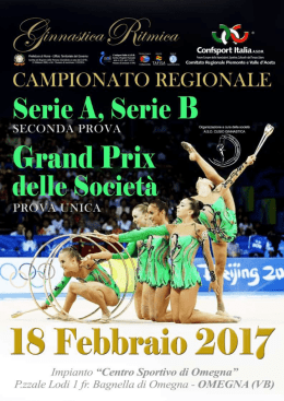 Serie A, B e Grand Prix delle Societ&agrave; &ndash; 18 febbraio