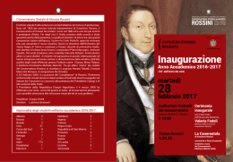 Programma - Conservatorio Rossini
