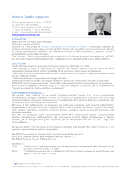CV Taddia Roberto — Ordine degli Ingegneri della Provincia di Milano