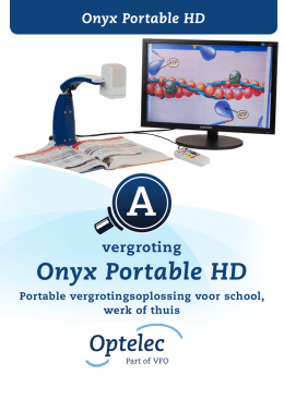 Productblad Onyx HD draagbaar