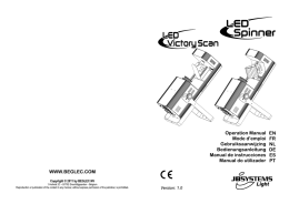 LED VICTORY SCAN + LED SPINNER - user