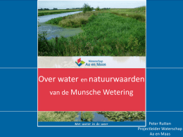 Presentatie Waterschap Aa en Maas