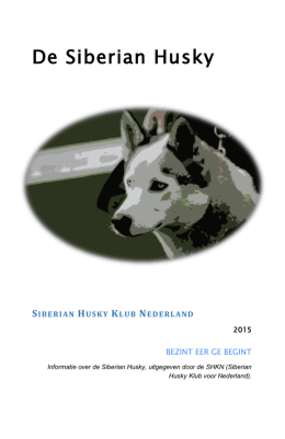 Bijgevoegd document - Siberian Husky Klub Nederland