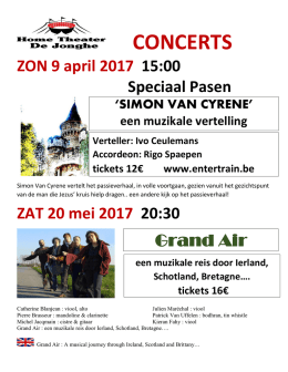 concerts - Home Theater De Jonghe