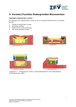 4. Vormen/Functies ondergrondse bouwwerken