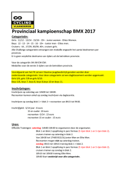 Provinciaal kampioenschap BMX 2017