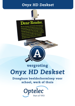Productblad Onyx HD Deskset