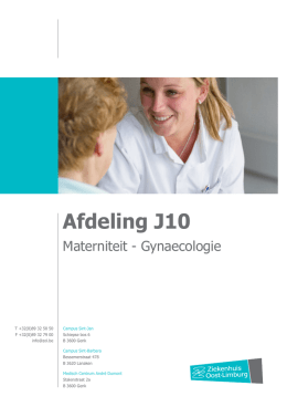 Afdeling J10 - Materniteit - Gynaecologie - Ziekenhuis Oost