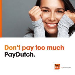 onze kosteloze informatieve PayDutch brochure voor
