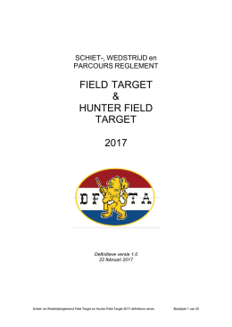 DFTA-reglement 2017 - Dutch Field Target Association