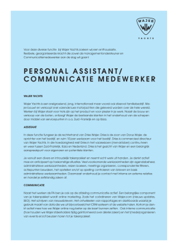 personal assistant/ communicatie medewerker