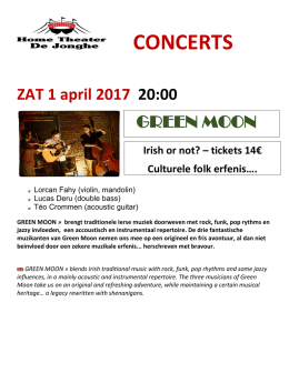 concerts - Home Theater De Jonghe