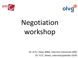 Negotiation workshop