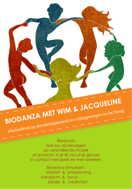 Biodanza met Wim en Jacqueline te De Steeg start