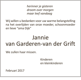 Jannie van Garderen