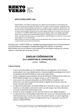 zakelijk coördinator - CultuurNet Vlaanderen