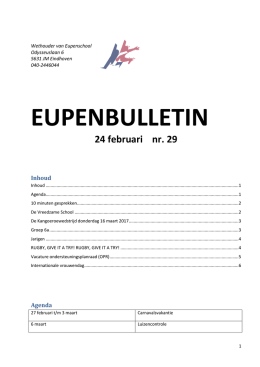 Bulletin 24-02 - Wethouder van Eupen