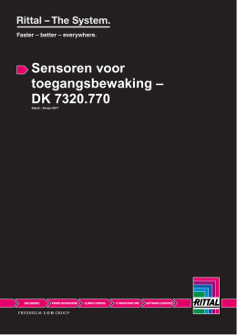 Sensoren voor toegangsbewaking – DK 7320.770