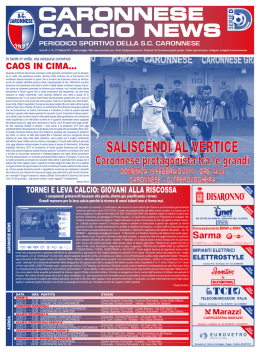 caronnese calcio news 10 2016-2017