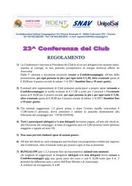 adesioneclub - Federazione Campeggiatori Liguria Federazione